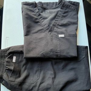 Black FIGS scrubs set